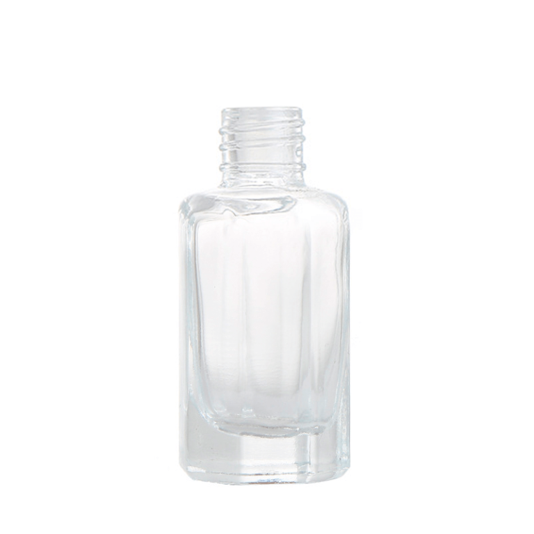 Clear 12 ml Octagonal Glass Bottle