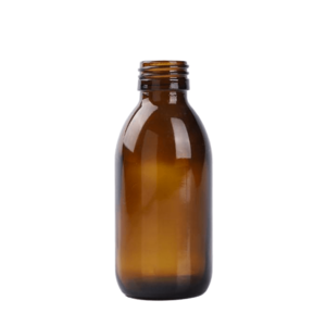 Amber 150 ml Syrup Winchester Round Glass Bottle