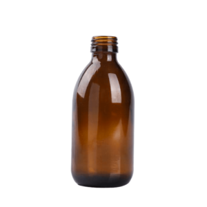Amber 250 ml Syrup Winchester Round Glass Bottle