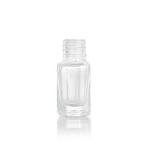 Clear 3 ml Octagonal Glass Bottle