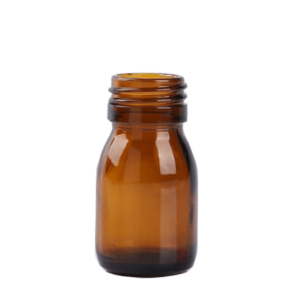 Amber 30 ml Syrup Winchester Round Glass Bottle