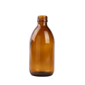 Amber 300 ml Syrup Winchester Round Glass Bottle