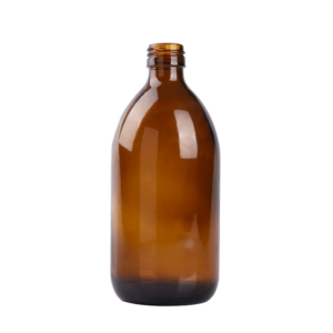 Amber 500 ml Syrup Winchester Round Glass Bottle