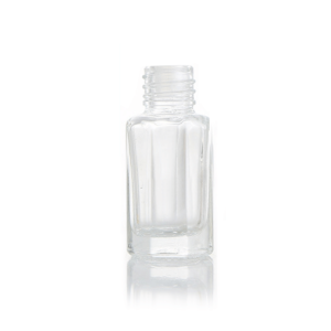 Clear 6 ml Octagonal Glass Bottle
