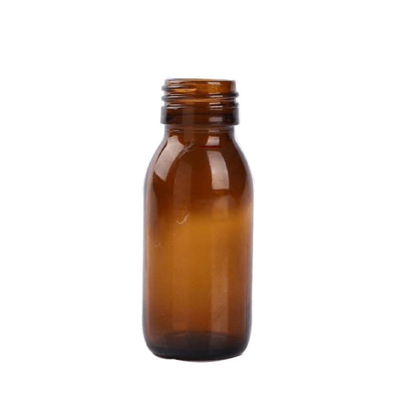 Amber 60 ml Syrup Winchester Round Glass Bottle